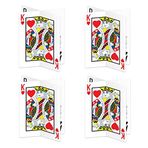 Beistle 54924 4 Parça 3D Oyun Kartı Merkezi Parçaları, 30,48 cm, Kağıt, Çok Renkli