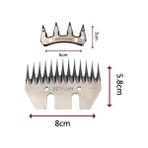 Beiyuan 8 cm Koyun Kırkma Makinesi Dar Tarak ve Bıçak Küçükbaş Hayvancılık Malzemeleri