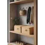 Bej 2Li Set Çok Amaçlı Baza Altı Ve Dolap İçi Düzenleyici Kutu Hurç 35X42X23 Cm