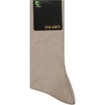 Bej Bambu Tekli Soket Çorap - Standart