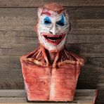 Bej Cadılar Bayramı 3D Korku Gerçeklik Tam Kafa Kafatası Maskesi Korkunç Maske Cosplay Parti Kafatası Lateks Hareketli Çene Kask Dekorasyon (Yurt Dışından) - Renkli - Yok