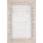 Bej Çerçeveli Pamuk Makinada Yıkanabilir Kaymaz Taban Dijital Makine Baskı Salon Halı-I-Lxs_Valeria-1072B-300x400