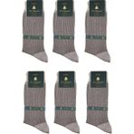 Bej Çizgi Desen 6'lı Ultra Lüks Bambu Erkek Çorap CRP308 - 41 - 44