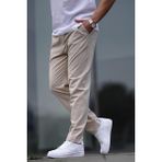 Bej Düz Paça Erkek Pantolon 6530 - S