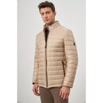 Bej Kapitone Hakim Yaka Düz Yırtmaçsız Tam Astar Slim Fit Classic Mont 1007245155 - 48