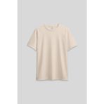 Bej O Yaka Standart Fit Basic Kadın T-Shirt - 97311