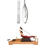 Bej Pilates Elcik Çift, Reformer ve Yoga Pilates Için Ideal Set - Ahşap - Bej