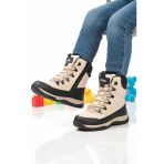 Bej Polarlı Unisex Çocuk Düz Bot