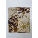 Bej Pratik Hazır Geçmeli Tesettür Bone Kesik Elyaf Retro Desenli 2409_12