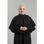 Bej Pratik Hazır Geçmeli Tesettür Eşarp Sandy Arkadan Çıtçıtlı Piliseli Hijab 2406_12