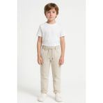 Bej Rengi Jogger Okul Pantolonu - 9 Yaş - Siyah