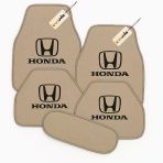 Bej Renk Honda Logolu Araç Halı Paspası 5 Parça Set Şık, Pratik Ve Kaymaz Tabanlı Oto Zemin Koruma