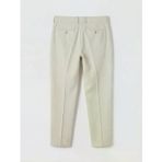 Bej Slim Fit Dokulu Erkek Kumaş Pantolon