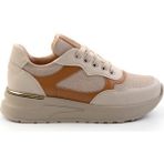 Bej Taba Kot Kumaş Kadın Sneaker K01179001137