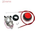 Bej Tarzı Pod Hava Filtresi ile Cep Bisiklet Motoru Karbüratör Mini Quad Atv Dirt Bike Minimoto Go Kart Buggy Için 2 Zamanlı (Yurt Dışından) - motosiklet yakıt karbüratörü