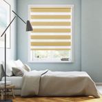 Bej termal yalıtımlı stor perde, 30 x 150 cm çift katmanlı UV korumalı kumaş, pencere ve kapılar için sıkıştırma braketli, enerji tasarruflu pencere kaplaması