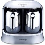 Bej Twın Kahve Makinesi Inox/krom, Şık ve Modern Tasarım - 1BW-Beyaz