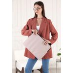 Bej Unisex 13-14-15.6-16 Inç Uyumlu Macbook Kılıf Notebook Laptop Çantası - 15-16.1