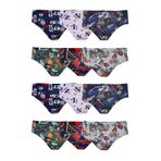 bejamonti chocolate baby kids 12li Erkek Çocuk Renkli Desen Baskılı Slip Külot Iç Çamaşırı, Karışık, 5-6-yas