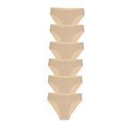 bejamonti Lazer Dikişsiz Seamless 6'lı Külot S-M Beden, S-M, cg1XBJMNT-MB-721030044, Ten, kadın