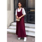 BEJNA Kadın T-Shirt Detaylı Modal Dokulu Çift Parça Elbise