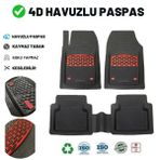 Beka Citroen C3 2020 4D Siyah Kırmızı Universal Yeni Nesil Pro Havuzlu Paspas