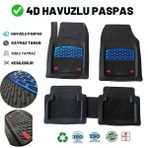 Beka Renault Clio 2 HB 2002 4D Siyah Mavi Universal Yeni Nesil Pro Havuzlu Paspas