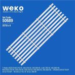 Beko B49l 8840 5B 49'' İnç 8 Adet Tv Led Bar (Tvnizi Açıp İçindeki Led Barla Birebir Aynısı Olduğunu Görmeden Almayınız. Sonrasında İade Almamaktayız.)