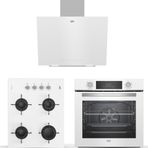 Beko BDE 6040 B - BFC 330 B - BOCD T 6510 EB Beyaz 3'lü Ankastre Set