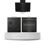 Beko BDE 6050 S - BFC 210 S - BOCD T 6011 ES Siyah 3'lü Ankastre Set