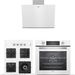 Beko BDE 6062 B - BFC 430 B - BOCD K 6510 EWB Beyaz 3'lü Ankastre Set