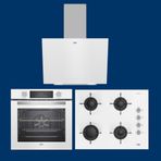 Beko Beyaz Cam 3lü Ankastre Set