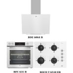 Beko Beyaz Cam Digital Ankastre Set (Bde 6064 B + Bocd T 6510 Eb + Bfc 631 B)