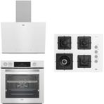 Beko BFC631B - BOCDK6510EWB - BDE6062B Beyaz 3'lü Ankastre Set
