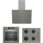 Beko BFC631G - BOCDT6510EG - BDE6062G Gri 3'lü Ankastre Set