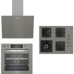 Beko BFC631G - BOCK6510EWG - BDE6062G Gri 3'lü Ankastre Set