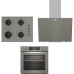 Beko Buhar Destekli Manhattan Gri 3’Lü Ankastre Set (Bfc 432 G Fırın + Bocd T6510 Eg Ocak + Bde 6041G Davlumbaz)