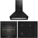 Beko Eco BFM 310 S - BOMD D 6110 ES - ADP 61420 S 3'lü Siyah Ankastre Set