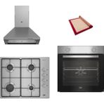 Beko Eko 3 Lü Ankastre Set ( Bfm 310 I - Bomd D 6110 Eı - Adp 61420 I ) - Silikon Yanmaz Yapışmaz Pişirme Matı ile Birlikte