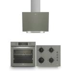 Beko Gri Cam Ankastre Set (Bfc 431 G Buhar Destekli Fırın + Bocdt 6510 Eg Ocak + Bde 6062 G Davlumbaz)