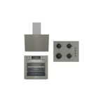 Beko Gri Cam Buhar Destekli AirFryer Fonksiyonlu (FitFry) Ankastre Set FIRIN OCAK DAVLUMBAZ