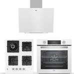 Beko Master BDE 6040 B - BFC 430 B - BOCD K 6510 EWB Beyaz 3'lü Ankastre Set