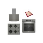Beko New Grey Star 3lü Ankastre Set ( BFC 330 G - BOCD T 6011 EG - BDE 6050 G ) Pişirme Matı ile