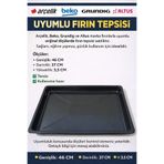 Beko Non-stıck Yapışmaz Tray Emaye Fırın Tepsisi Gri