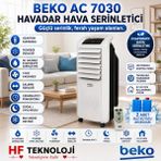 Beko Serinletme ve Aynı Zamanda Havayı Temizleme Özelliğine Sahip Ac 7030 Havadar Uzaktan Kumandalı Iyonizer Hava Soğutucu - Beyaz