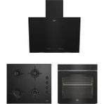 Beko Siyah Cam 3’lü Ankastre Set - Yüksek Performanslı Gazlı Ocak ve Fırın A Enerji Sınıfı
