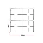 Beko Üst Ocak Gözü Izgara Grubu 47,5 X 23 CM ( 2 adet )