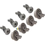 Beko Uyumlu D13001 Bulaşık Makinesi Sepet Tekerleği 4 Alt 4 Üst Teker Takımı - Adet-Set