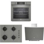 Beko Yeni Gri Cam Avantaj Set - 3’lü Ankastre Set (Fırın + Ocak + Davlumbaz)
