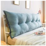 Bel Desteği ile Büyük Yatak Okuma Yastığı, Çift/Tek Kişilik Daybed Arkalık Yastığı Koltuk Kanepe Yatak Başlığı Minderi Rahat Okuma ve Rahatlama için 60x50x20 cm